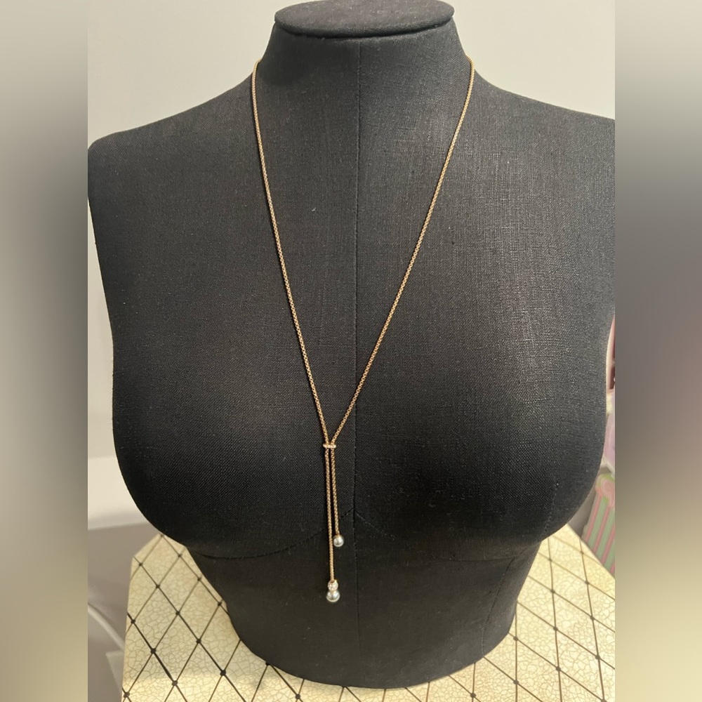 Michael Kors Rose Gold Y Necklace